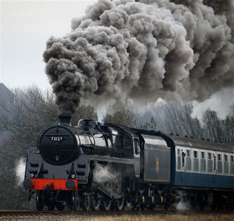 Steam Locomotive Trains Tren Manzara Fotoğrafçılığı