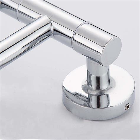 Rotary Towel Rack With 4 Swivel Bars Wall Mounted Stainless Steel