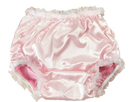 2 Pcs Haian Abdl Pvc And Satin Panties Frilly Rumba Pants Color Pink