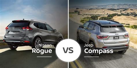Nissan Rogue Vs Jeep Compass Compact Crossover Comparison