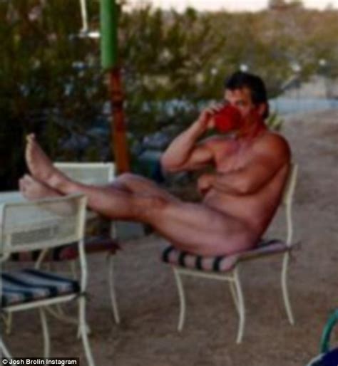 Josh Brolin Reclines In The NUDE While Enjoying Desert Oasis With