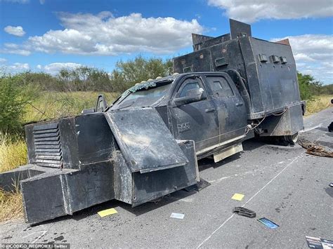 Mexico Cartels Battle Destroys Homemade Tank And Onion Trailer Daily