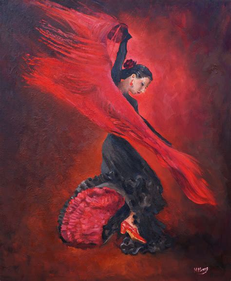 Paintings And Prints Of Flamenco Dancers By Margaret Merry