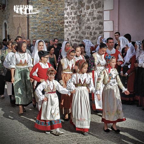 Ovodda Festa Di San Pietro National Dress Folk Dresses Sardinian