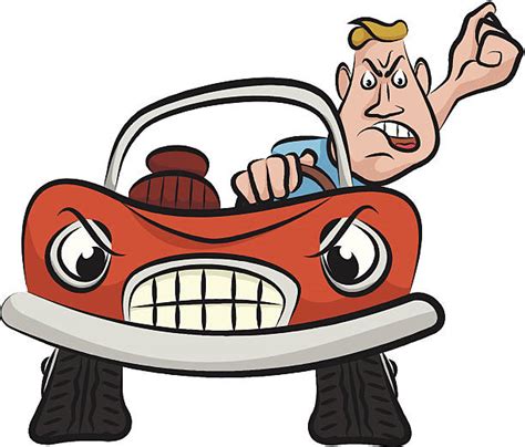 Angry Man In Car Stock Vectors Istock
