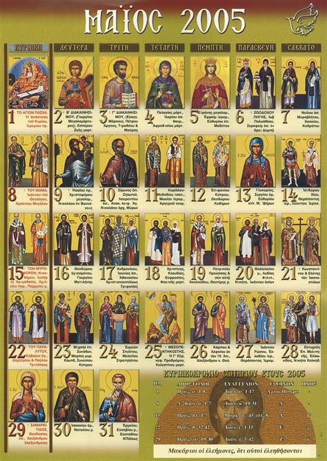 Orthodox Name Day Calendar Chlo Melesa