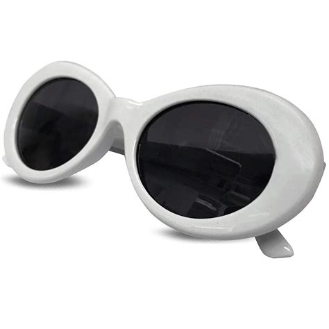 Clout Goggles Sunglasses Meme Amazon Real Bold Retro Oval Thick Frame