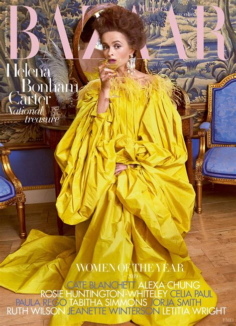 Cover Of Harpers Bazaar Uk With Helena Bonham Carter December 2019
