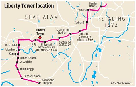 Комплекс апартаментов est link lrt mid valley/kl sentral/bangsar расположен в 2 км от храма теан хоу. Klang Valley LRT Line 3 (Bandar Utama-Klang Line) | Length ...