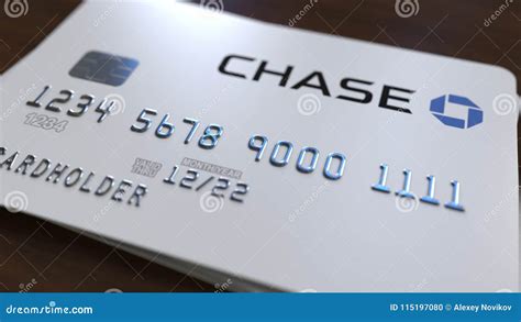 Plastic Card With Logo Of The Chase Bank Editorial Conceptual 3d