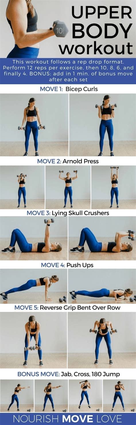 Best Upper Body Exercises For Women Arm Workout Toned Arms
