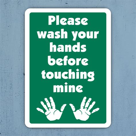 Please Wash Your Hands Label D5831l