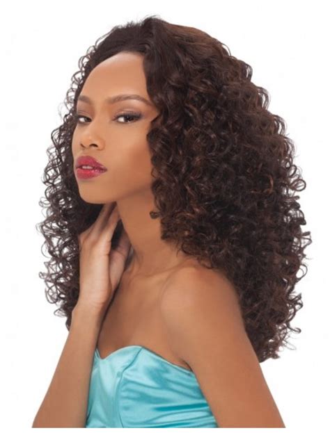 Ideal Brown Curly Long Human Hair Wigs And Half Wigs Paula Young Human