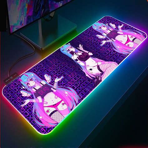 Kawaii Lewd Anime Mousepad Cute Ahegao Succubus Rgb Xxl Etsy