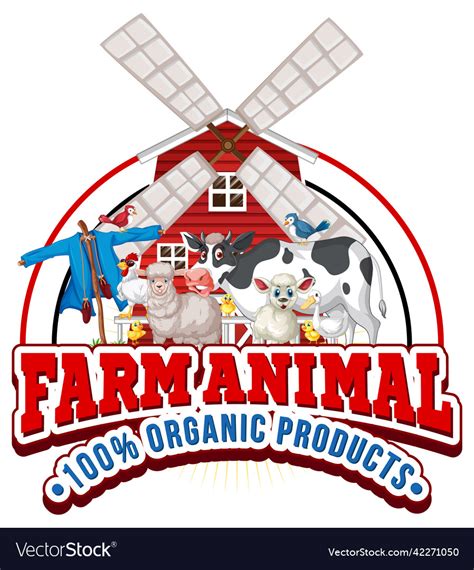 Logo Design For Farm Animal Royalty Free Vector Image