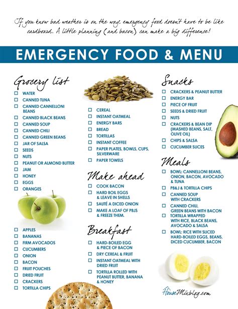 Start building your stockpile gradually so you don't go over budget when buying groceries. Hurricane preparation checklist and emergency grocery list ...
