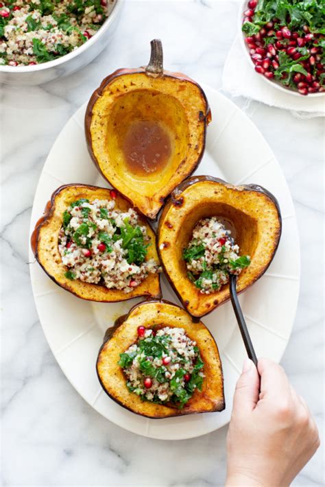 Stuffed Acorn Squash Recipe Acorn Squash Easy Food To Make Acorn