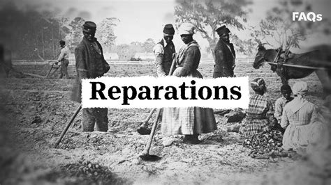 What Reparations To Black American Descendants Of Slavery Might Look Like In The Us Lawmakers