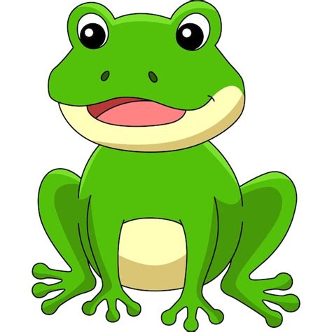 Premium Vector Frog Cartoon Colored Clipart Illustration