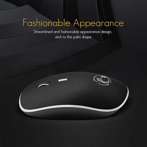 Imice Wireless Mouse Silent Computer Mouse 1600 Dpi Ergonomic Mause