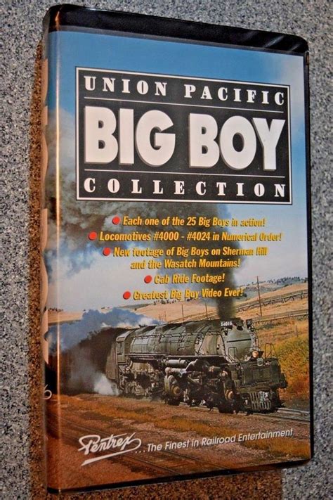Railroad Vhs Union Pacific Big Boy Collection Pentrex 95 Minutes