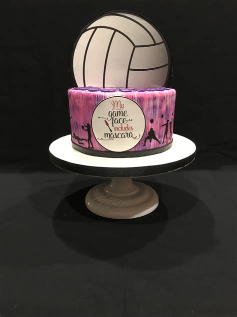Volleyball Cake Volleyball Cakes Sport Cakes Volleyball Cookies