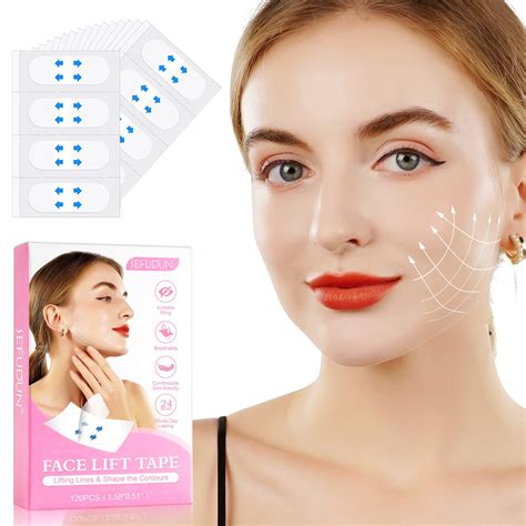 Buy Aiqiusha Face Lift Tape Face Tape Lifting Invisible 120 Pieces Face Lift Bands Makeup