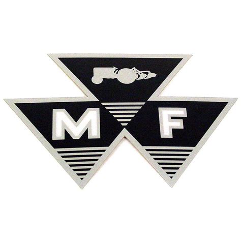 Dec434 Massey Ferguson Triple Triangle Logo Mylar Decal