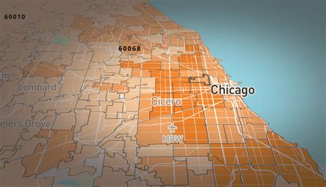 Chicago Zip Code Map By Neighborhood Map Of Western Hemisphere Free