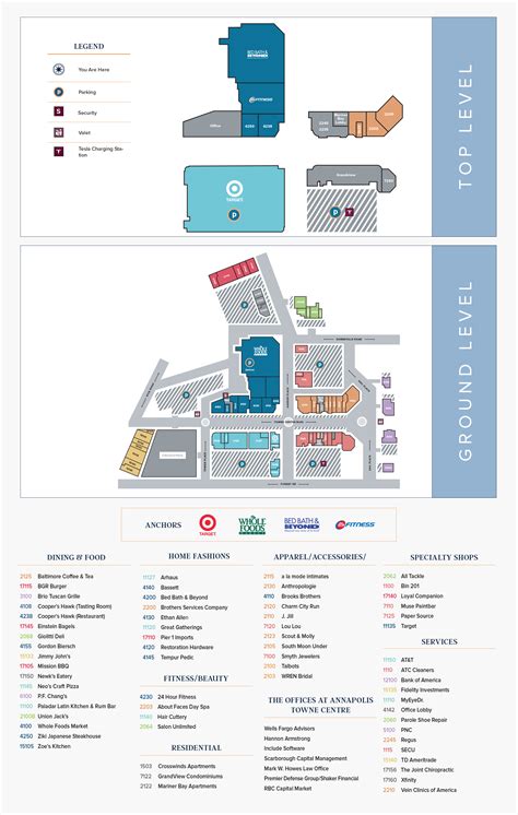 Directory Westfield Montgomery Mall Map
