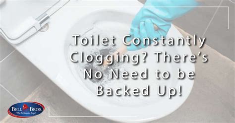 Toilet Constantly Clogging Theres No Need To Be Backed Up Bell