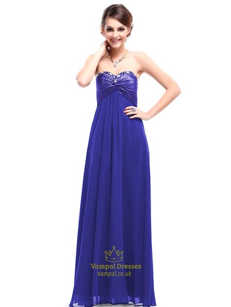 Check out this royal blue personalized bridesmaid dresses and see more inspirational photos on theknot.com. Royal Blue Bridesmaid Dresses Chiffon Long,Strapless ...