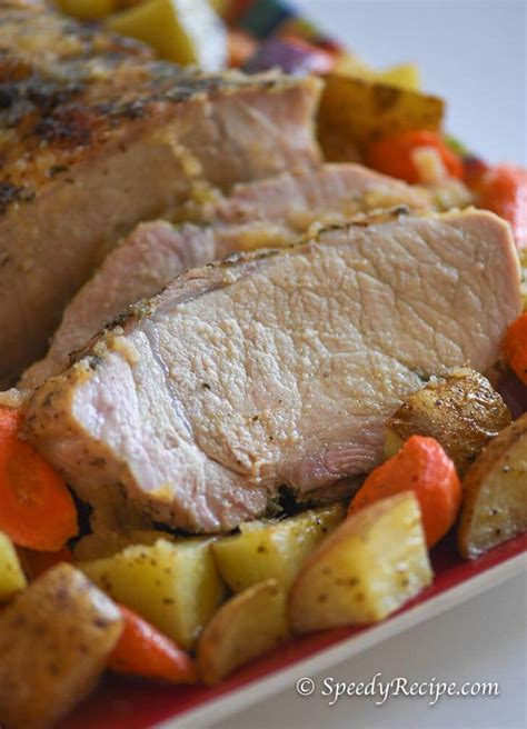 Maybe you would like to learn more about one of these? Roasted Pork Loin with Potato and Carrots - speedyrecipe.com