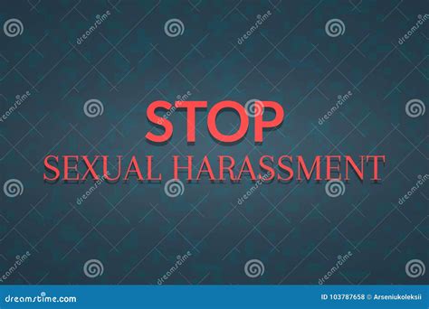 Stop Sexual Harassment Background Banner Vector Illustration