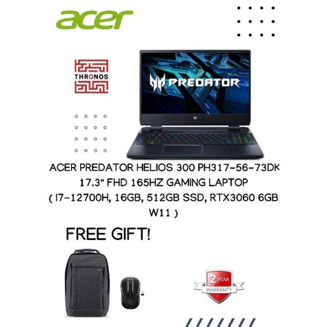 Acer Predator Helios 300 PH317 56 73DK 17 3 FHD 165Hz Gaming Laptop