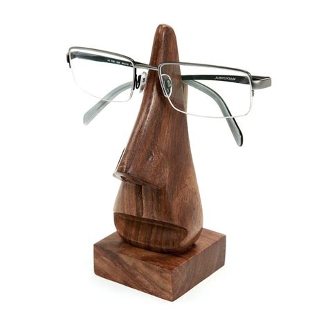 Wood Eyeglass Holder Nose Fair Trade Winds