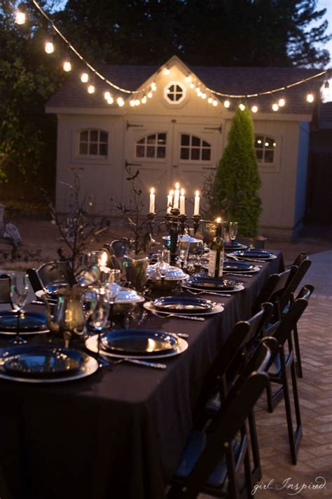 These dinner party ideas will make holiday. Halloween Dinner Party and House Decor - girl. Inspired.