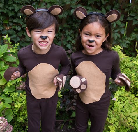 No Sew Diy Bears Kids Costume