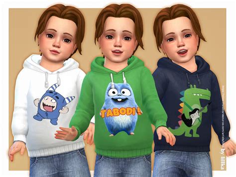 Hoodie For Toddler Boys 08 By Lillka From Tsr • Sims 4 Downloads