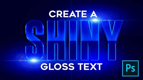 How To Create Shiny Gloss Text In Photoshop Youtube
