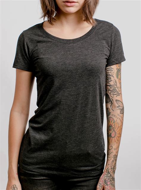 Charcoal Triblend Crew Blank Womens T Shirt Curbside Clothing