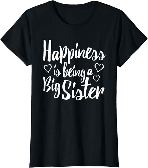 adult big sister shirt happiness is being a big sister