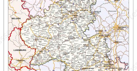 Rheinland Pfalz Kaart Kaart