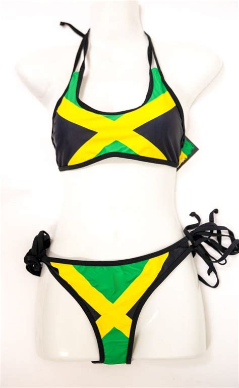 jamaican flag sports bikini 876 worldwide