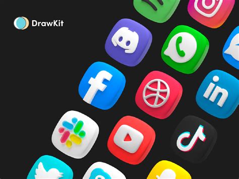 Free 3d Social Media Icons Free Design Resources