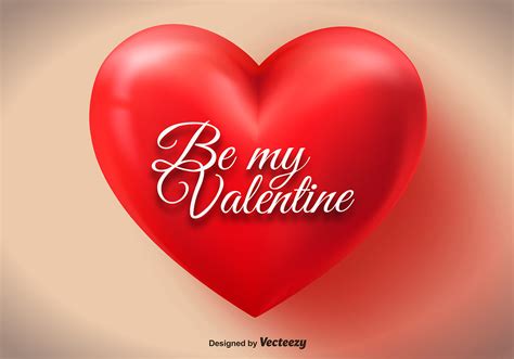 Big Red Valentine Heart Vector Download Free Vector Art Stock