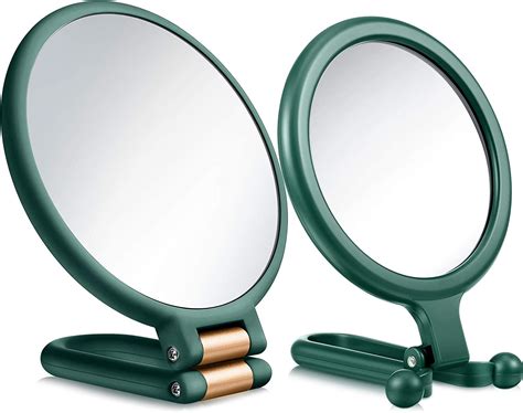 Willbond 2 Pieces 15x Magnifying Handheld Mirror And 10x Travel Makeup Mirror