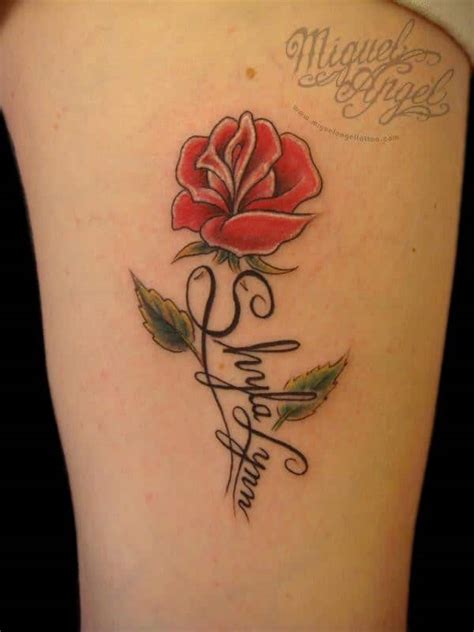 This tattoo would be an awesome way to remember a significant date in your life! 61 Small Rose Tattoos Designs for Men and Women ...