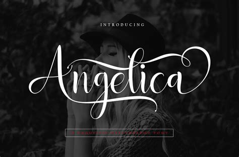 Angelica 381309 Calligraphy Font Bundles