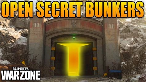 How To Open The Secret Bunkers In Warzone Bunker Youtube